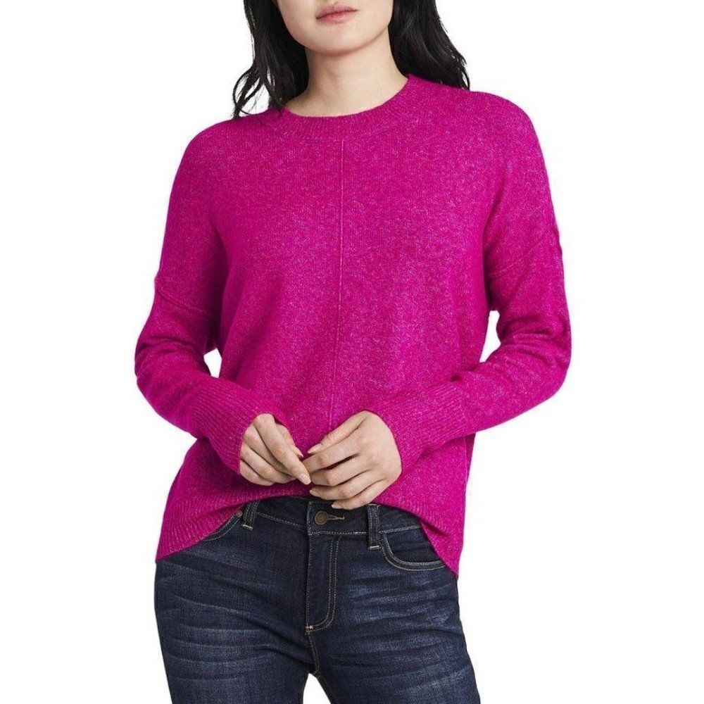 Vince Camuto Sweater Top XL Women's Cozy Crewneck Front Seam NEW - Picture 6 of 8